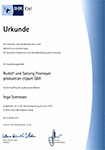 Urkunde Inga